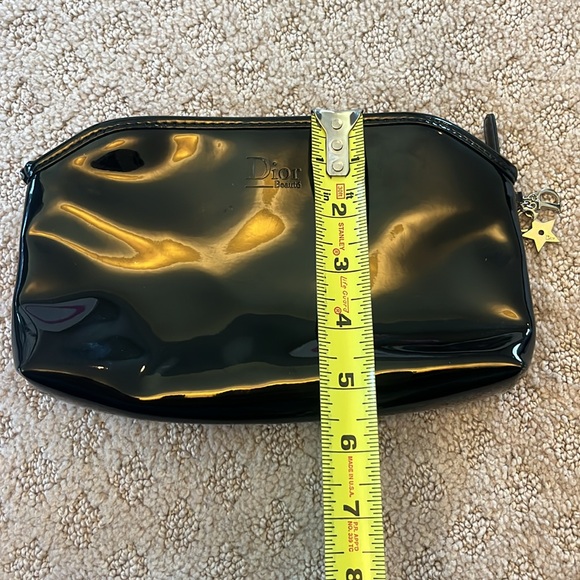 Christian Dior Beauté black patent cosmetic pouch bag - Picture 7 of 7
